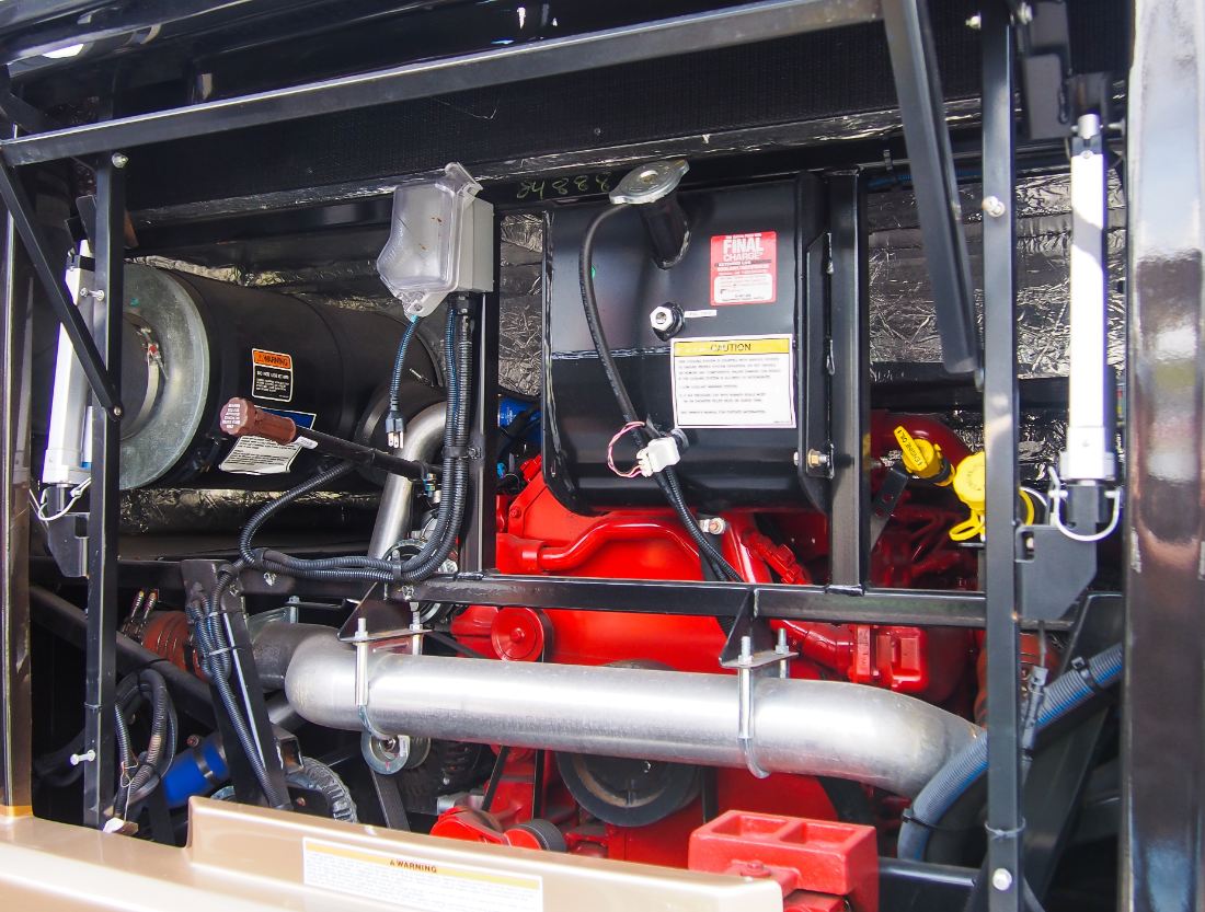Class A motorhome diesel engine